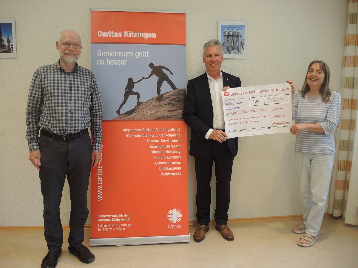 DSCN2810_1 Caritasverband für den Landkreis Kitzingen e.V. – Spende des Rotary-Clubs für die soziale Arbeit der Caritas in Kitzingen