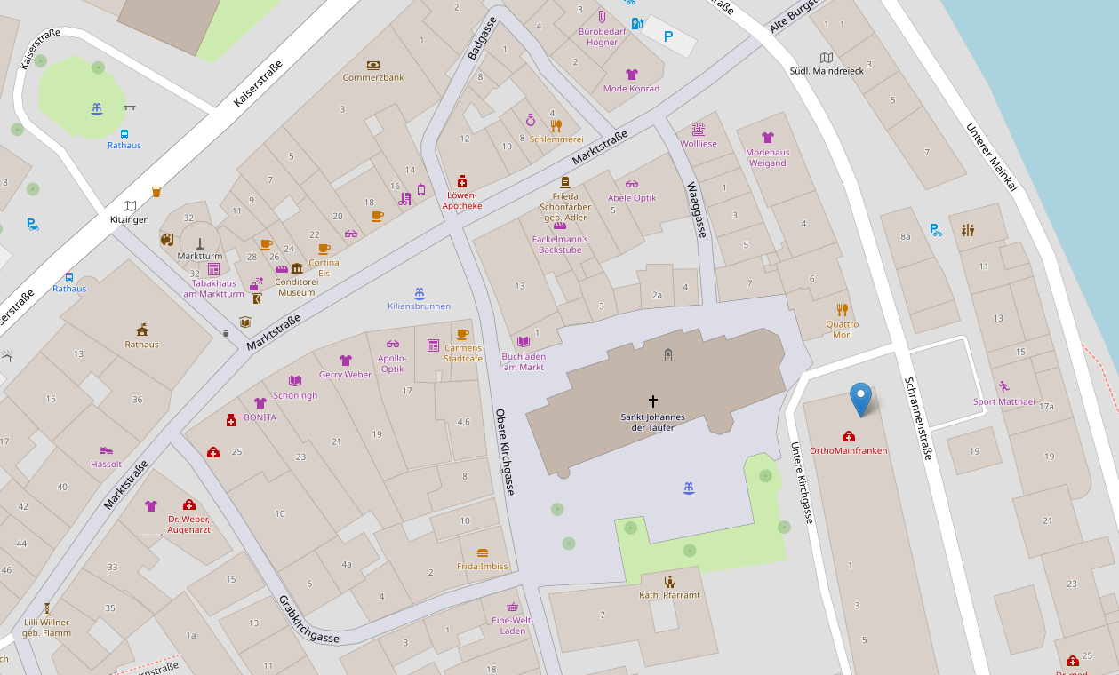 Schrannenstraße 10, 97318 Kitzingen - OpenStreetMap